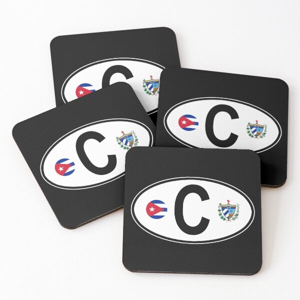 Item preview, Cuba Oval Country Code Decal designed and sold by rogue-design.