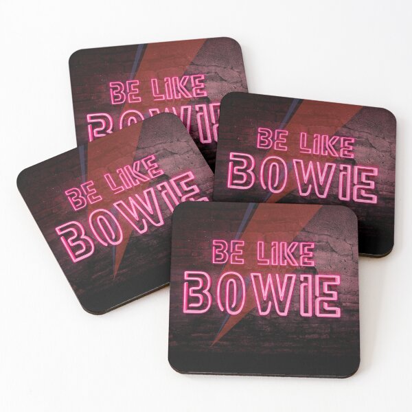 Item preview, Be Like Bowie NEON EFFECT prints, David Bowie Artwork, Bowie Poster designed and sold by ArtNationX.