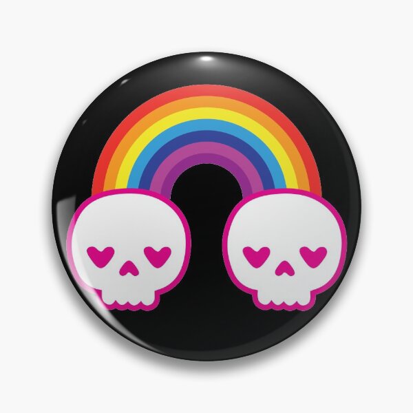 Artikelvorschau, Niedlicher Pastell Goth Kawaii Punkherz-Regenbogen-Todesschädel entworfen und verkauft von blueveins.