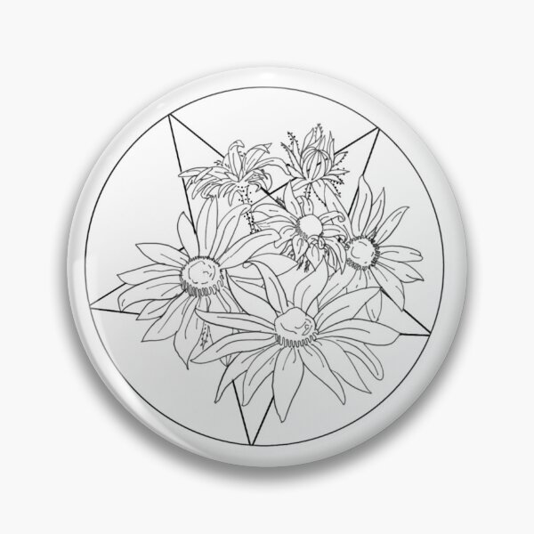 Item preview, Radical Black-Eyed Susans designed and sold by karacrylic.