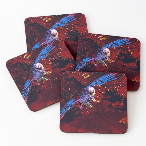Item preview, Blue Bird in Red Pool designed and sold by GrudleBay.