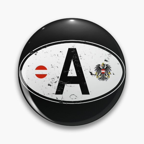 Item preview, Austria Oval Country Code Decal designed and sold by rogue-design.