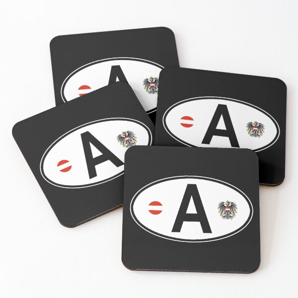 Item preview, Austria Oval Country Code Decal designed and sold by rogue-design.