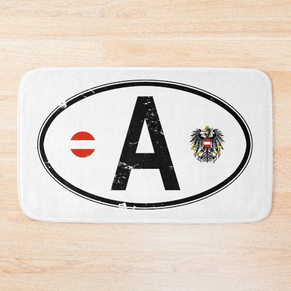 Item preview, Austria Oval Country Code Decal designed and sold by rogue-design.