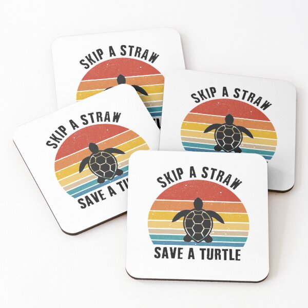 Item preview, Skip the Straw Save A Turtle designed and sold by CDsTees.