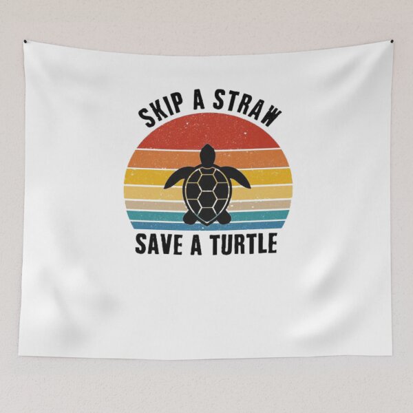 Item preview, Skip the Straw Save A Turtle designed and sold by CDsTees.
