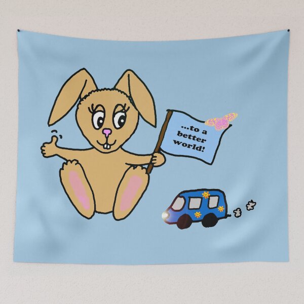 Item preview, Hitchhiking rabbit designed and sold by MarionsArt.