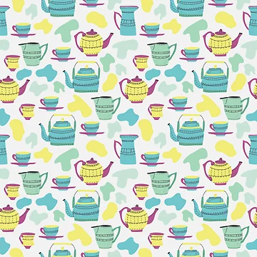 Artwork thumbnail, Spring pattern 4 by GrayCatGraphics