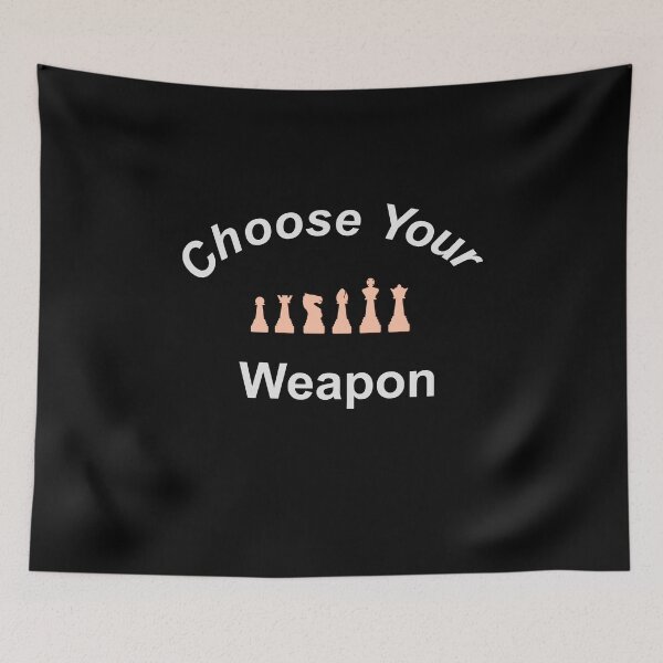 Item preview, Choose Your Weapon Chess  designed and sold by SparkleLiveLife.