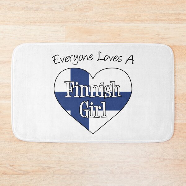 Item preview, Everyone Loves A Finnish Girl Finland Flag Heart designed and sold by jaycartoonist.