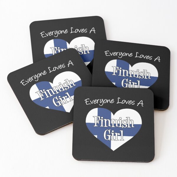 Item preview, Everyone Loves A Finnish Girl Finland Flag Heart designed and sold by jaycartoonist.