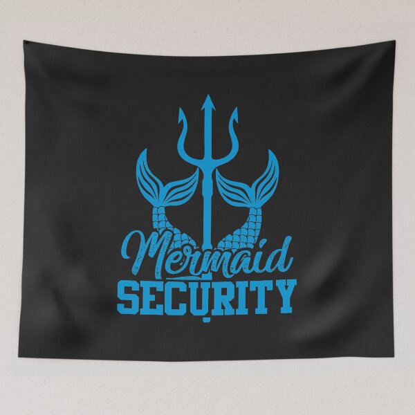 Item preview, Mermaid security trident funny pool party for men designed and sold by hadleydesigns.