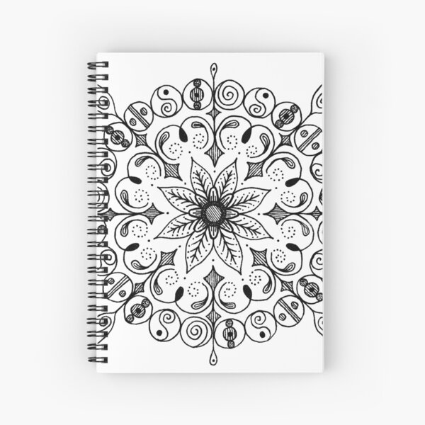 Mother - hand drawn mandala Spiral Notebook