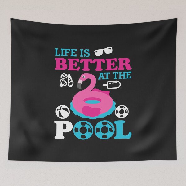 Item preview, Life is better at the pool party gift for kids men women designed and sold by hadleydesigns.