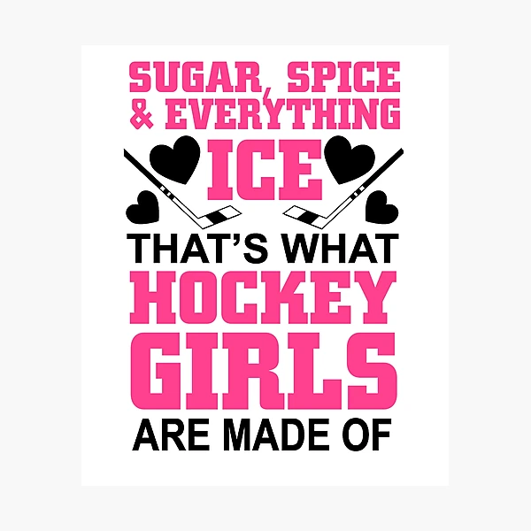 Sugar, Spice Everything Ice That's Hockey Girls Water Bottle