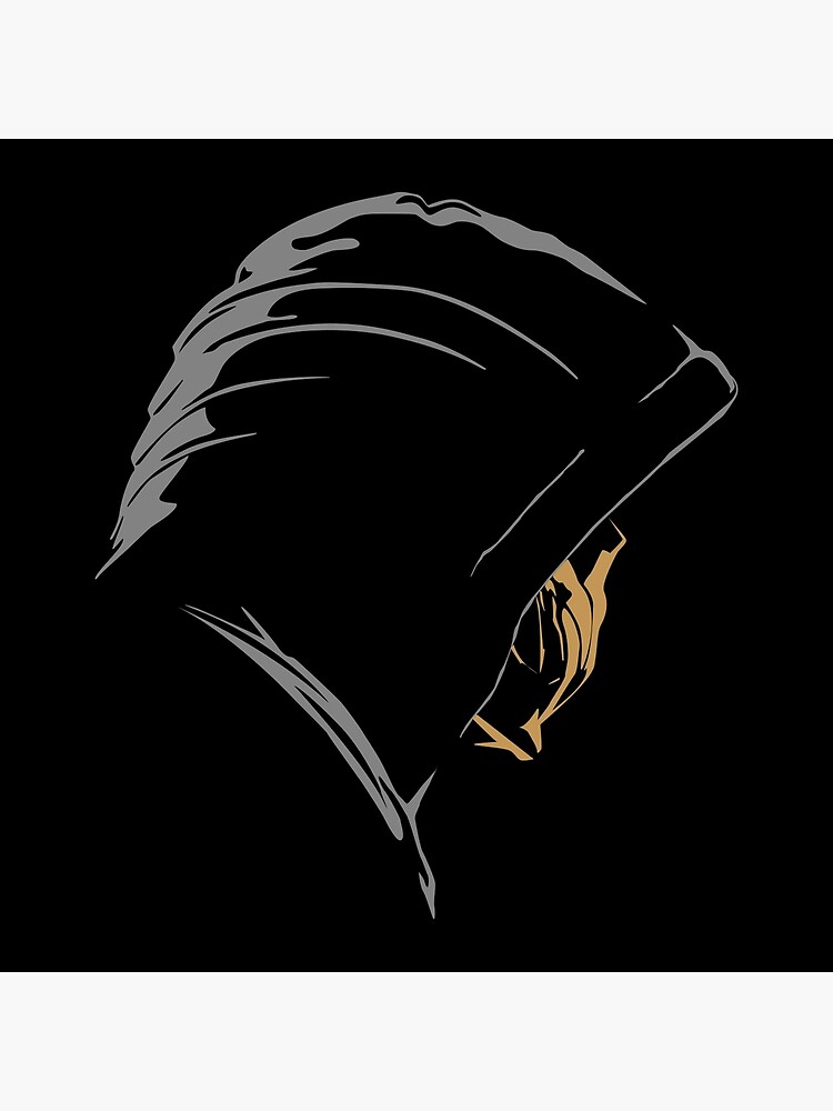 Disover Mortal Kombat 11 Scorpion skull face black gold Premium Matte Vertical Poster