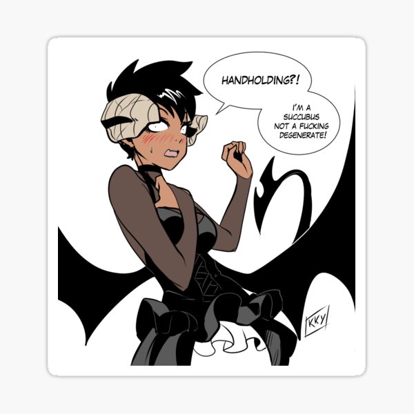 Handholding Succubus Sticker
