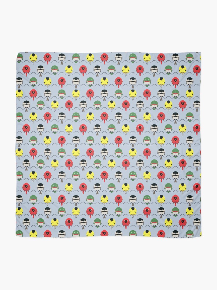 Thumbnail 2 of 3, Scarf, Cartoon Birdy Pattern designed and sold by AnMGoug.