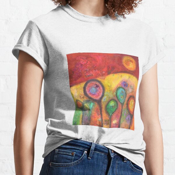 Item preview, Melodic Variations, in red, orange, yellow and green designed and sold by Claire Cooper-Walsh.