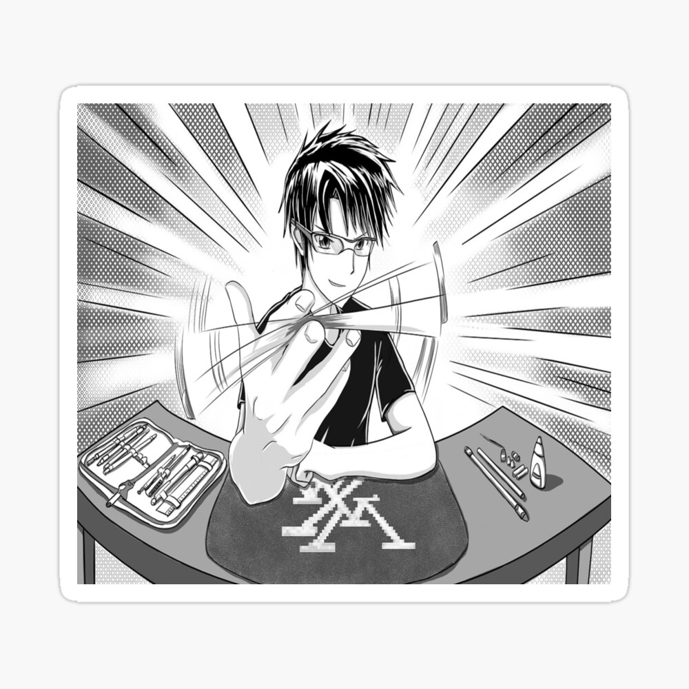 Anime Guy Pen Spinning Cool And Very Epic Poster By Khalil8910 Redbubble
