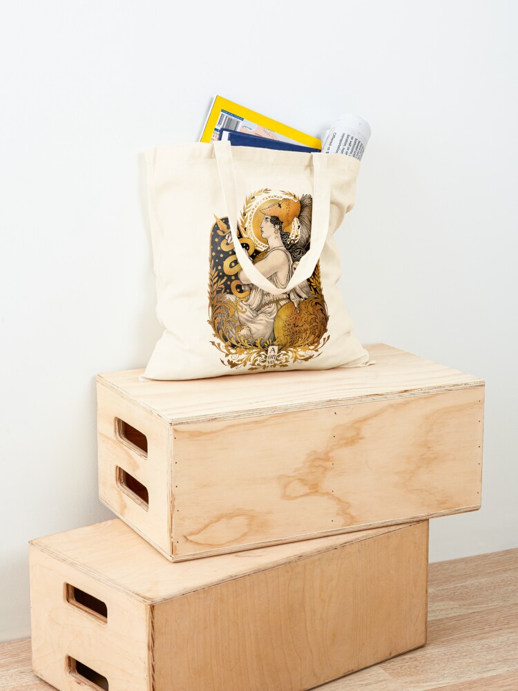Thumbnail 4 of 5, Tote Bag, PALLAS ATHENA designed and sold by medusadollmaker.