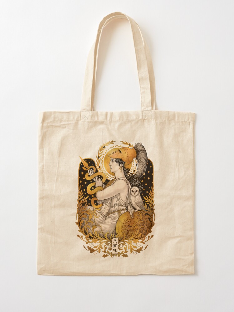Thumbnail 2 of 5, Tote Bag, PALLAS ATHENA designed and sold by medusadollmaker.