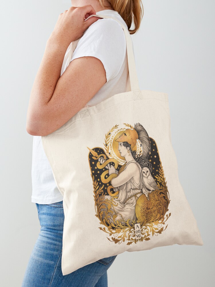 Thumbnail 1 of 5, Tote Bag, PALLAS ATHENA designed and sold by medusadollmaker.