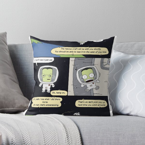 Kerbal Space Rescue Program. Throw Pillow