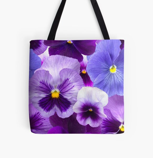 Pansy Beauty by Tea with Xanthe All Over Print Tote Bag