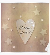 Bonne année "coeur" Poster