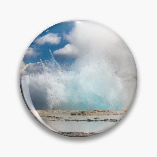 Item preview, Blue Bubble on Great Fountain Geyser, Yellowstone National Park designed and sold by AvocaSpring.