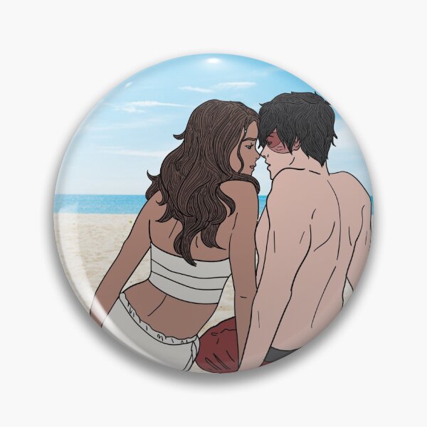 Item preview, Zuko and Katara on the beach designed and sold by jacqstoned.