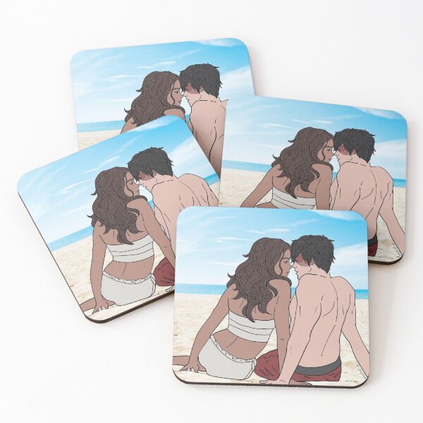 Item preview, Zuko and Katara on the beach designed and sold by jacqstoned.