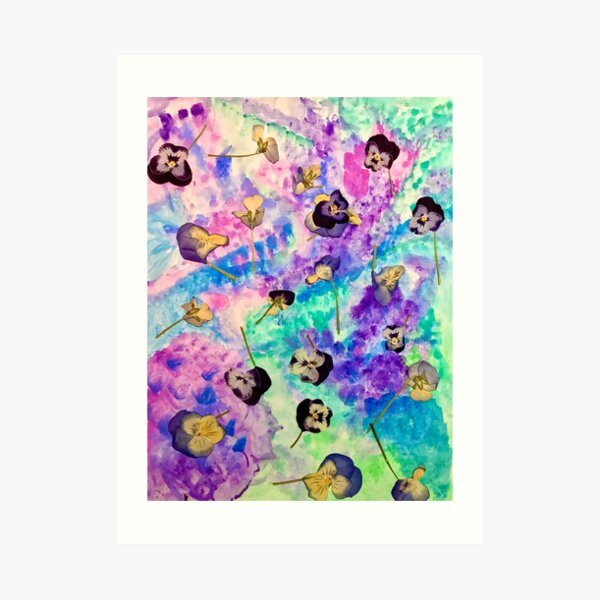 Pansy Party Art Print