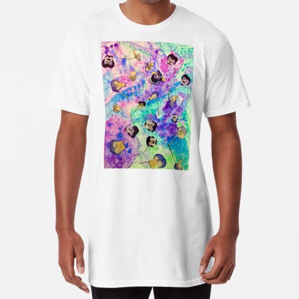 Pansy Party Long T-Shirt