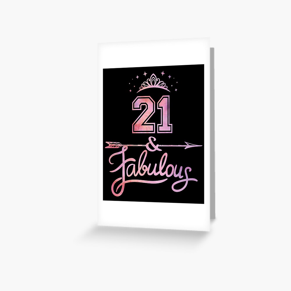 Impression Artistique Femmes 21 Ans Et Fabuleux Joyeux 21e Anniversaire Par Grabitees Redbubble