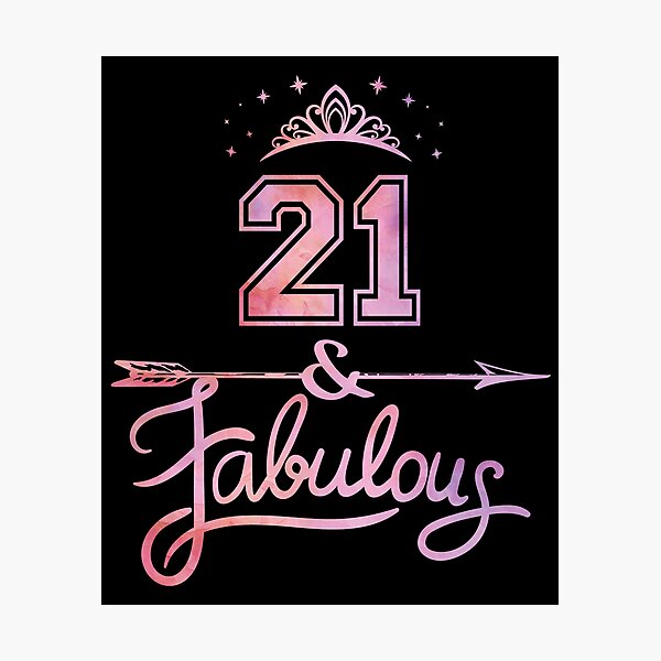 Impression Photo Produit 43e Anniversaire Pour Femme 43 Ans Et Fabuleux Par Grabitees Redbubble