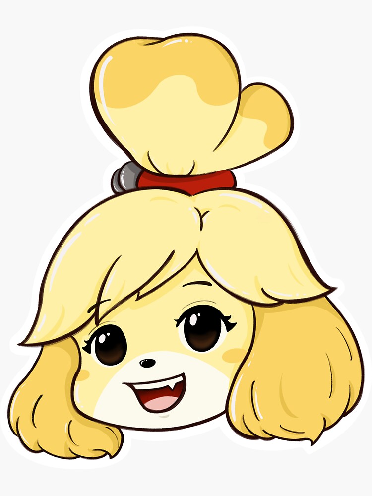 "Animal Crossing Isabelle Sticker" Sticker by HelloHayley | Redbubble