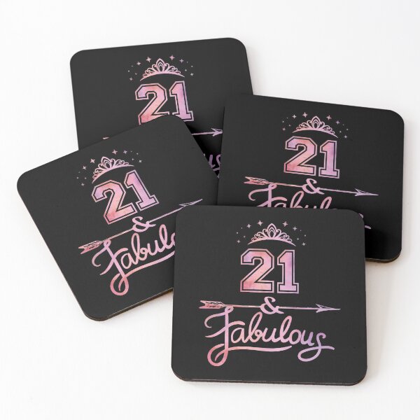 Item preview, Women 21 Years Old And Fabulous Happy 21st Birthday print designed and sold by Grabitees.