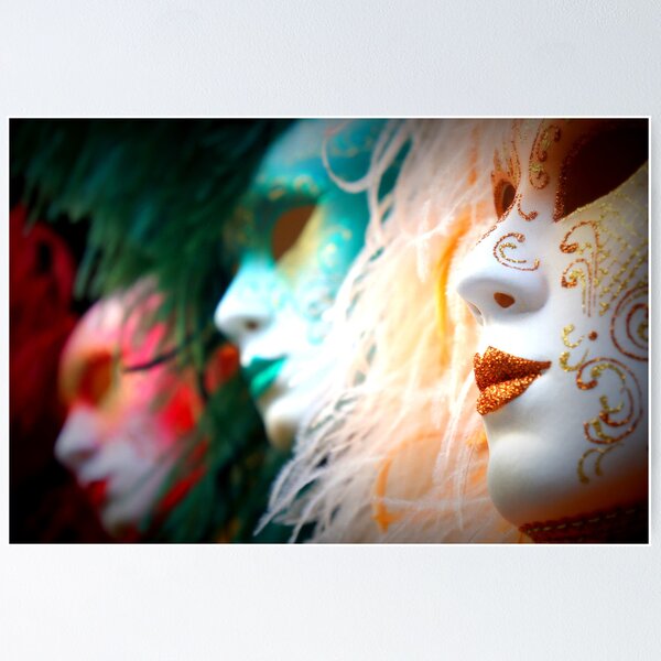 Aperçu de l'œuvre Venetian Masks créée et vendue par Polly Palmer.