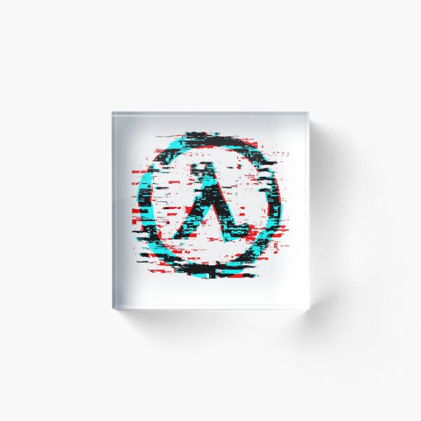 Half Life - Glitch Acrylic Block
