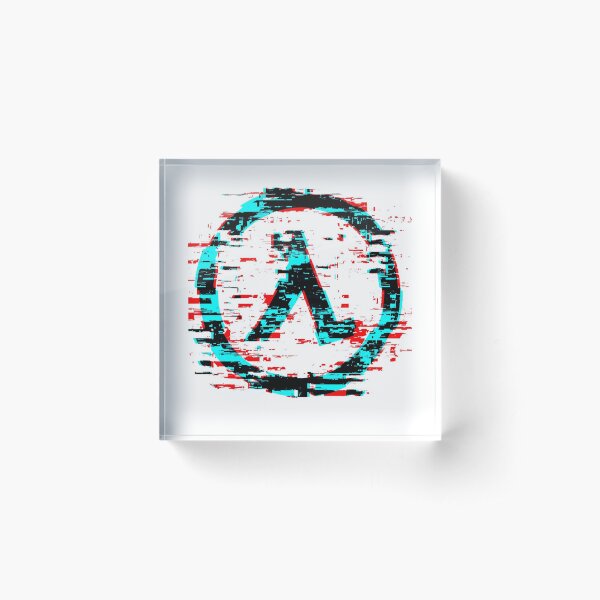 Half Life - Glitch Acrylic Block
