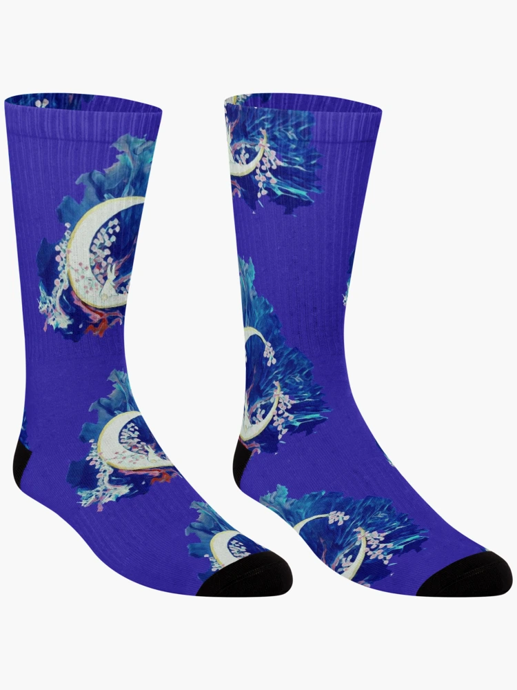 Thumbnail 3 of 5, Socks, Moon Rabbit designed and sold by Chriphlp.