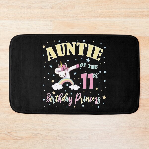 Item preview, Auntie Of The 11th Birthday Princess Girl Unicorn Aunt print designed and sold by Grabitees.