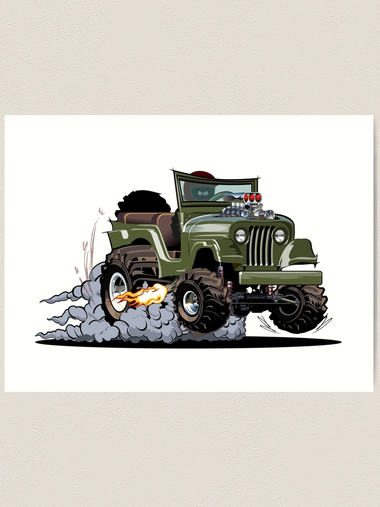 Customised Automotive 4x4 popular Illustration (7x5inch print)