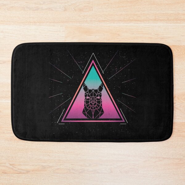 Item preview, Colorful Alpaca Geometrical Triangle Retro Style print designed and sold by Grabitees.