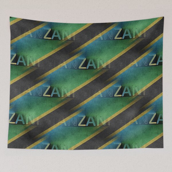 Item preview, Tanzania Flag - Art design designed and sold by AndiHK.