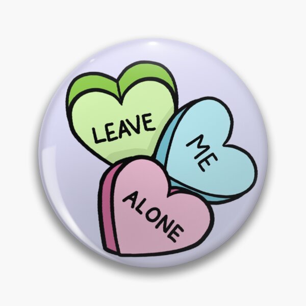 Item preview, Leave Me Alone Candy Hearts designed and sold by mysterymixtapes.