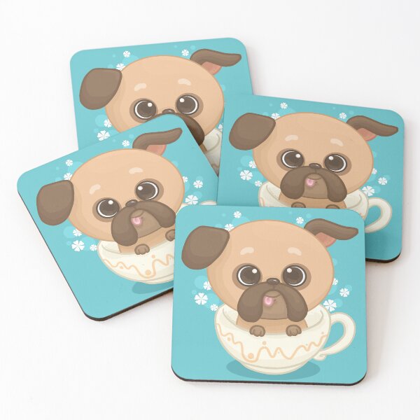 Item preview, Pug in a cup designed and sold by Khotekmei.
