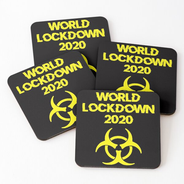 Item preview, World Lockdown 2020 Pandemic Symbol (Yellow) designed and sold by DafyddEm.